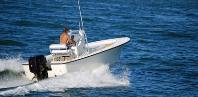 Outboard Engine Powered Fishing Boat