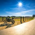 motorcycle on a dirt road