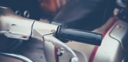 closeup of motorcycle